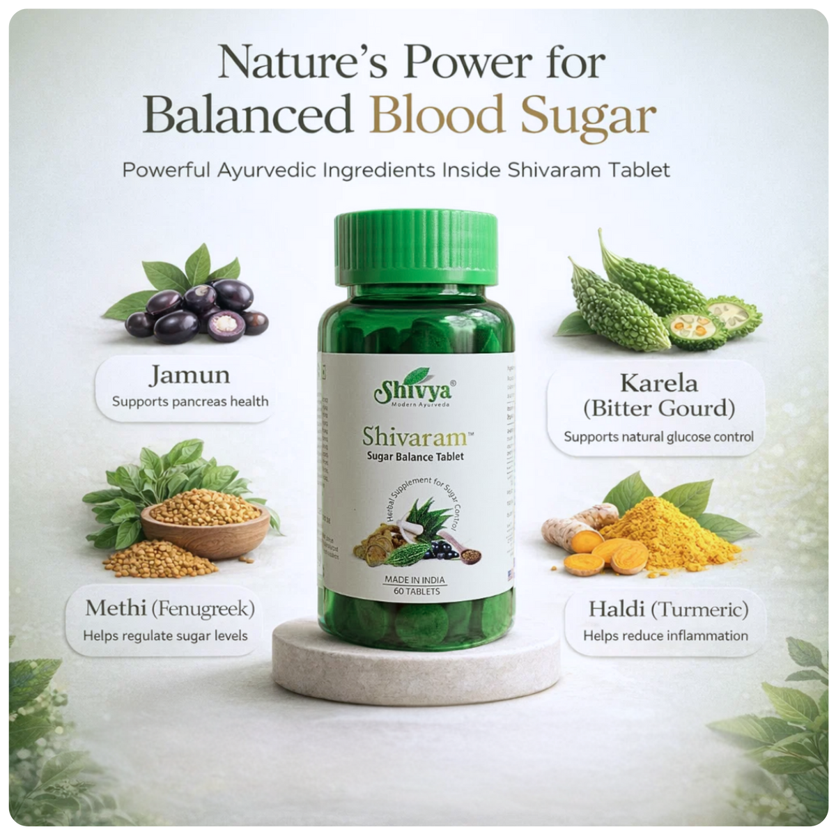 Shivya Sugar Balance Tablet and Shivya Neem Karela Jamun Ras Combo