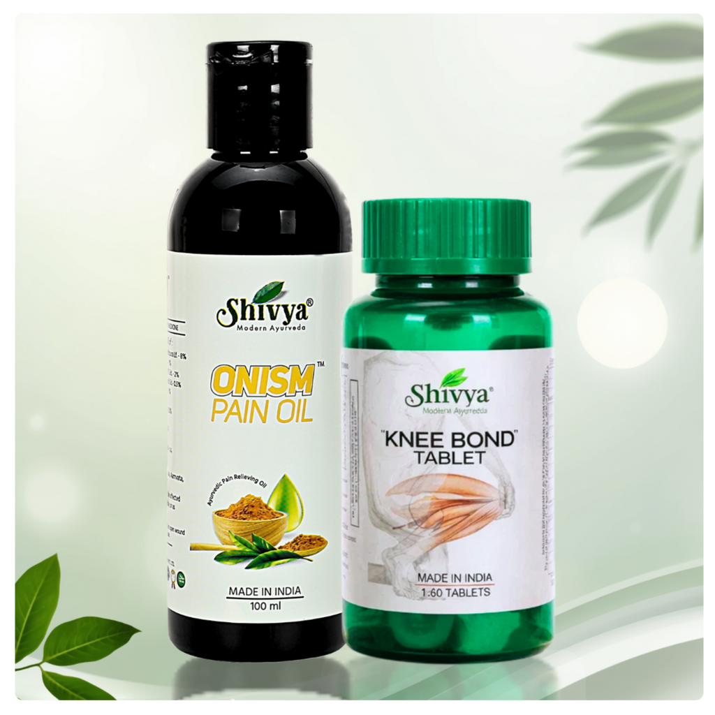 Shivya Onism Pain Oil & Shivya Knee Bond Tablets Combo