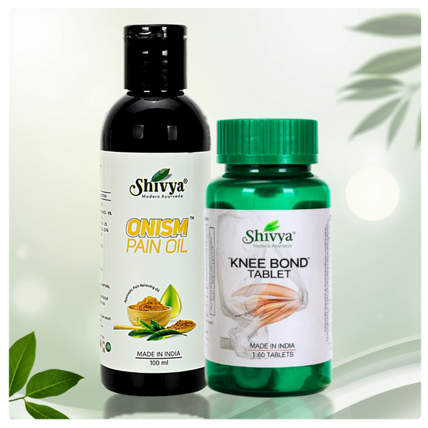 Shivya Onism Pain Oil & Shivya Knee Bond Tablets Combo