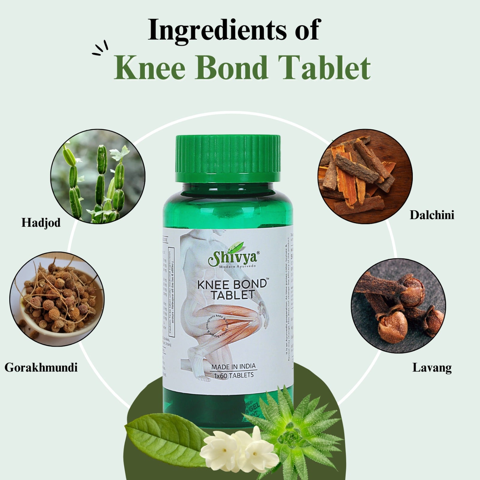 Shivya Ayurvedic Knee Bond, 60 Tablets