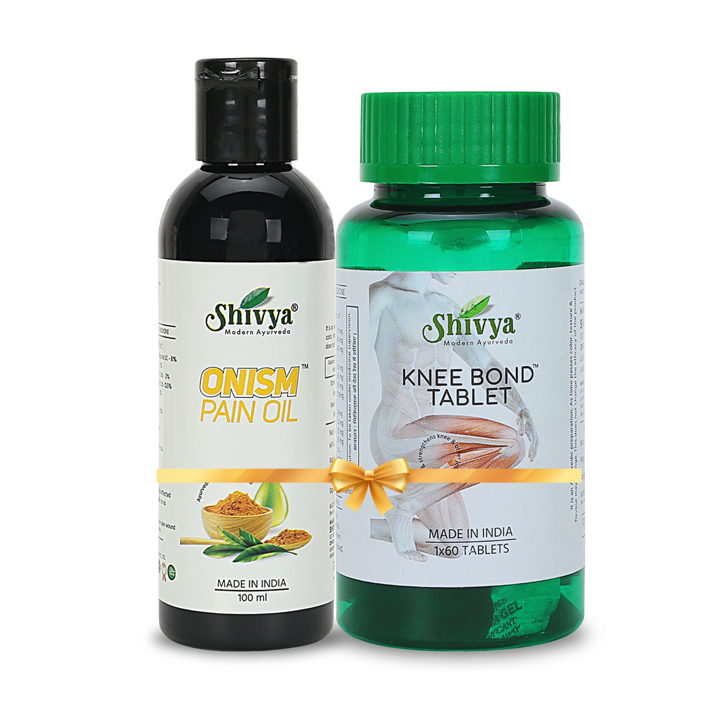 Onism Pain Oil & Knee Bond Tablets Combo