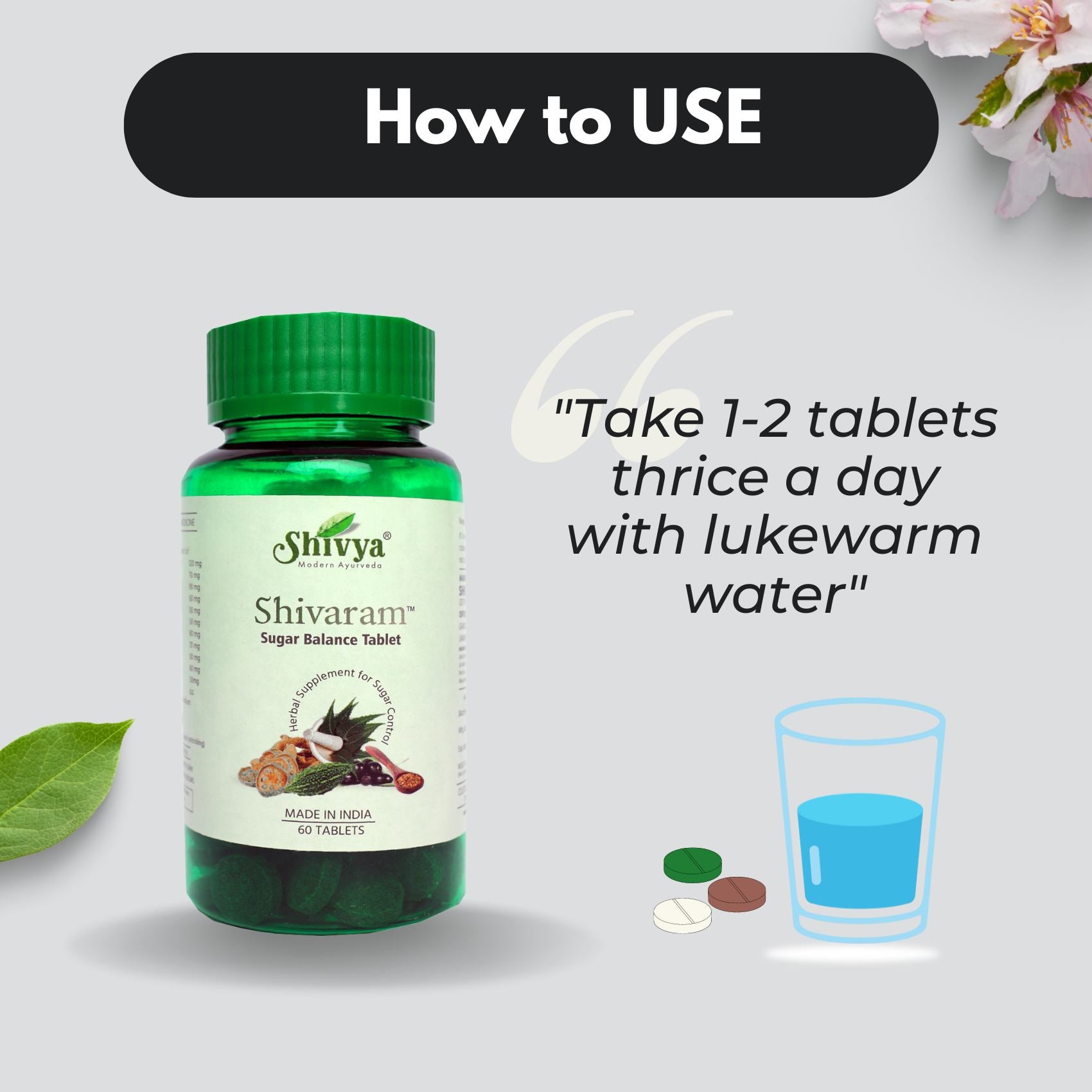 Shivya Ayurvedic Shivaram - Anti-Diabetic 60 Tablets